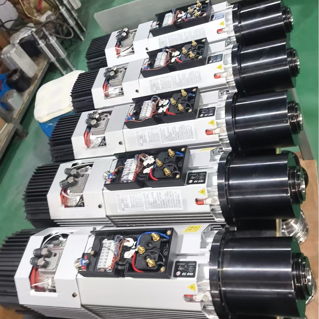 厂家直销 9KW ER32 ATC 自动换刀 风冷主轴 220V/380V 高性能高精度CNC木工金属雕刻机高转速电机