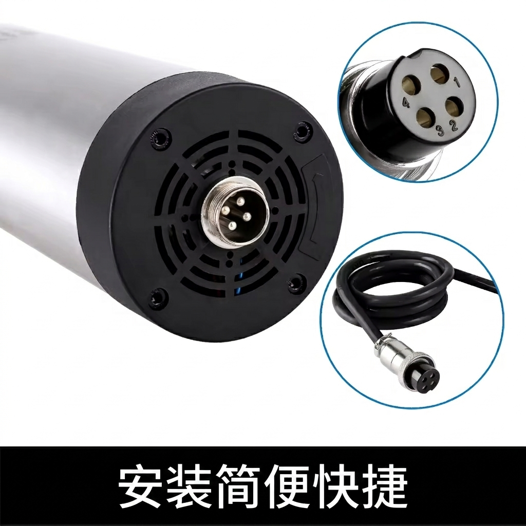厂家直销 0.8KW ER11 65mm 风冷主轴110V/220V 高性能高精度CNC木工金属雕刻机高转速电机