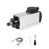 厂家直销 0.8KW ER11 方型风冷主轴 110V/220V 高性能高精度CNC木工金属雕刻机高转速电机