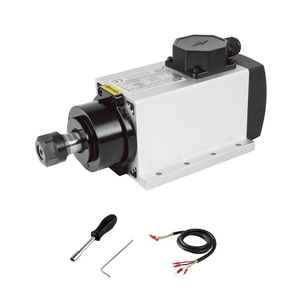 厂家直销 2.2KW ER20 方型风冷主轴 110V/220V 高性能高精度CNC木工金属雕刻机高转速电机