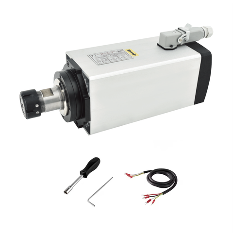 厂家直销 6KW ER32 方型风冷主轴（不带边） 220V/380V 高性能高精度CNC木工金属雕刻机高转速电机