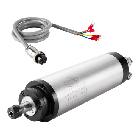 厂家直销 0.8KW ER11 65mm 水冷主轴110V/220V 高性能高精度CNC木工金属雕刻机高转速电机