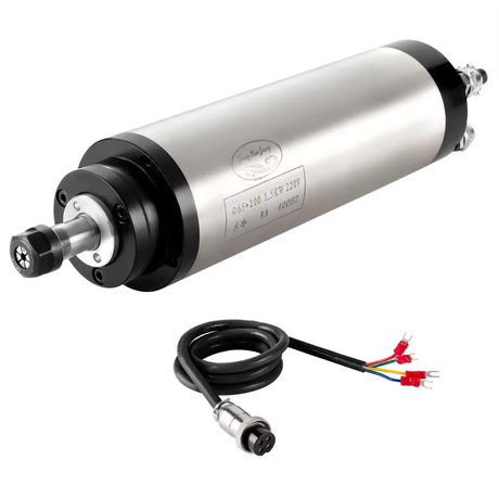 厂家直销 1.5KW ER11 65mm 水冷主轴110V/220V 高性能高精度CNC木工金属雕刻机高转速电机