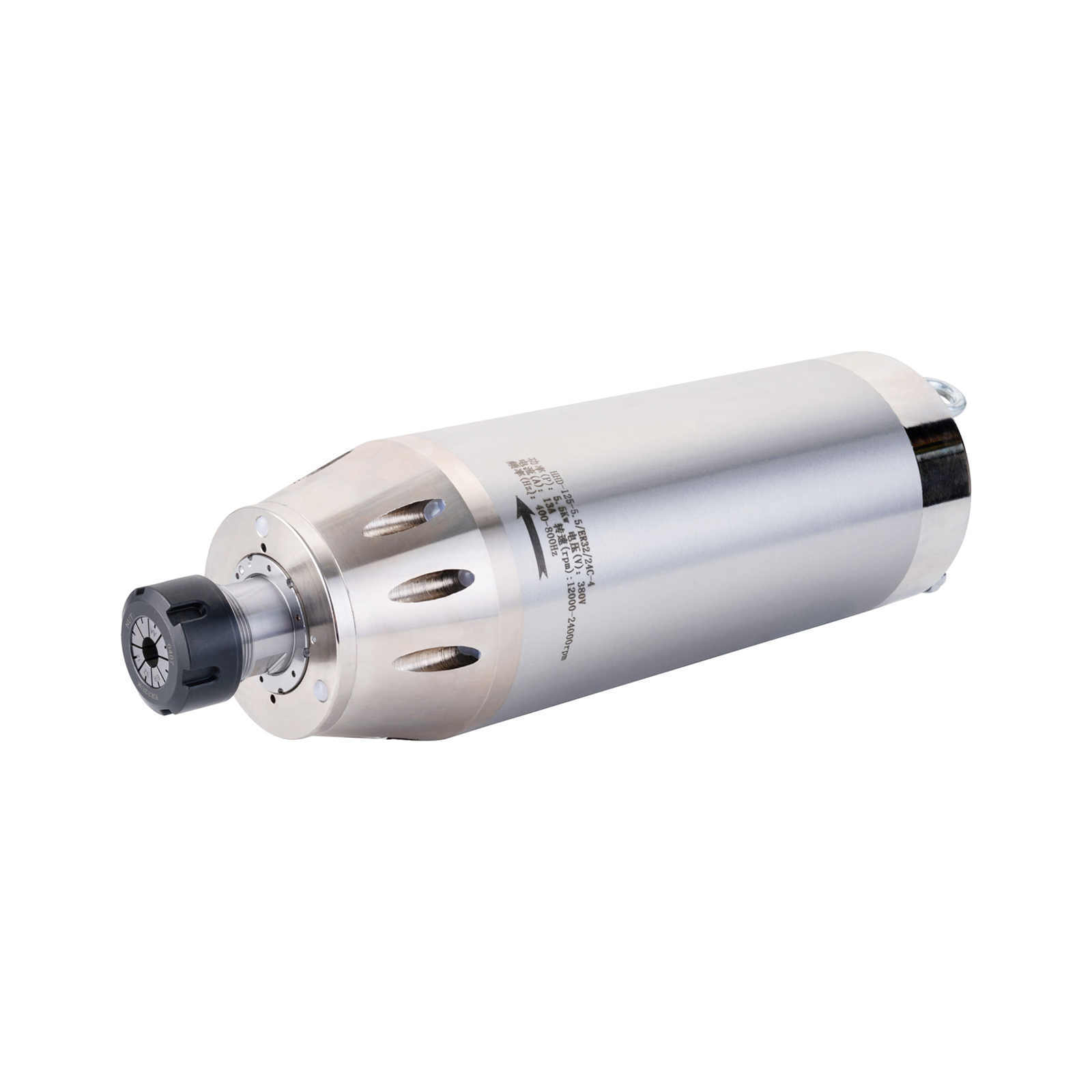 厂家直销 5.5KW ER25 125mm 水冷ATC主轴220V/380V 高性能高精度CNC木工金属雕刻机高转速电机