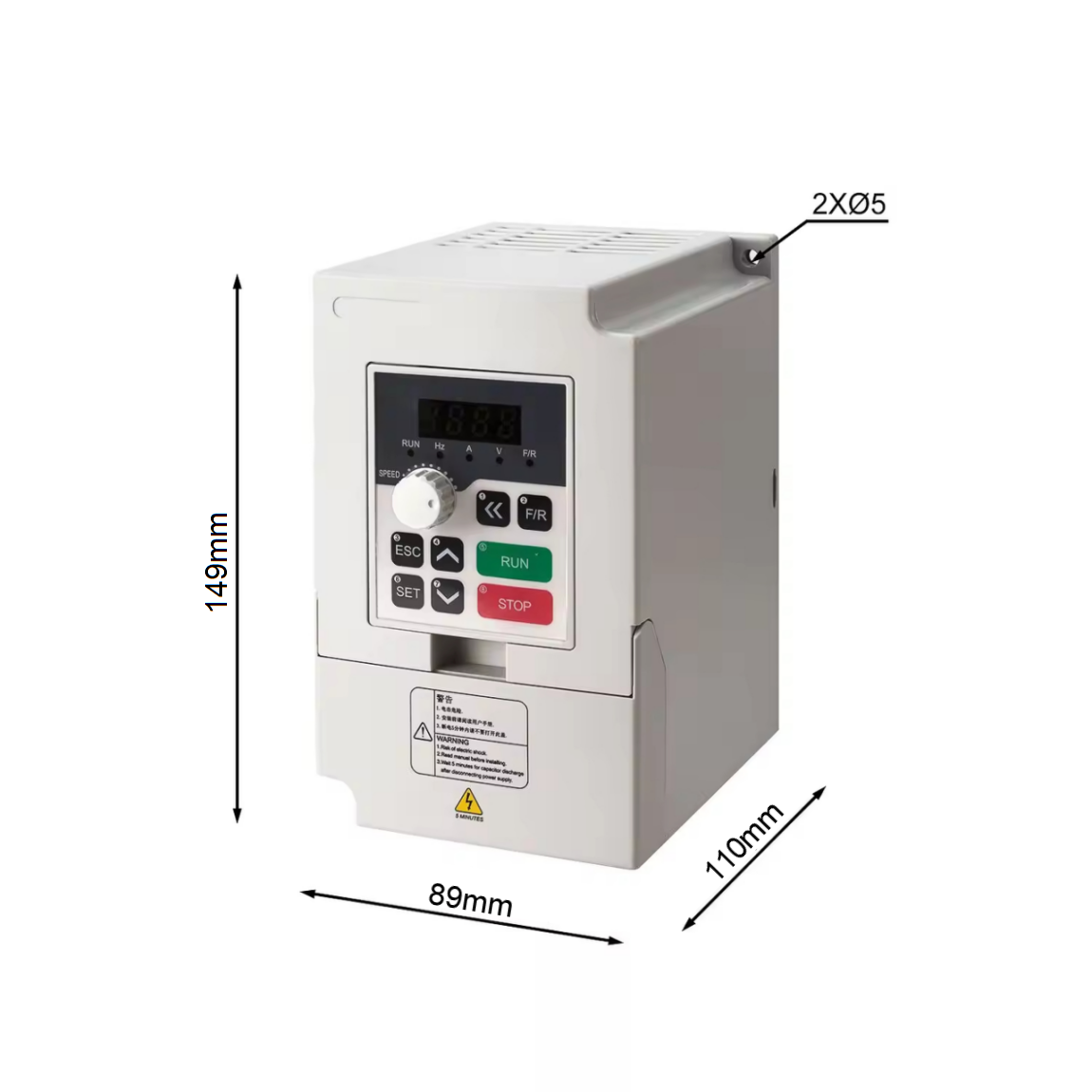 工业级H100系列 0.75KW 110V 单相高性能高频控制矢量变频器，雕刻机主轴通用控制
