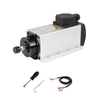 厂家直销 1.5KW ER16 方型风冷主轴 110V/220V 高性能高精度CNC木工金属雕刻机高转速电机