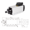 厂家直销 0.8KW ER11 方型风冷主轴 110V/220V 高性能高精度CNC木工金属雕刻机高转速电机
