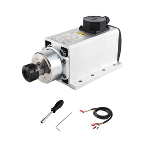 厂家直销 4KW ER25 方型风冷主轴 220V/380V 高性能高精度CNC木工金属雕刻机高转速电机