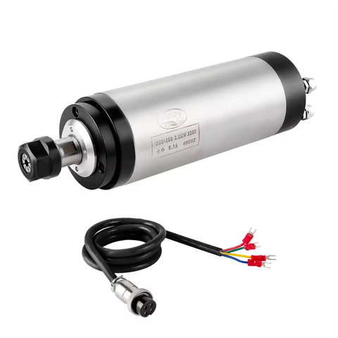 厂家直销 2.2KW ER20 80mm 水冷主轴110V/220V 高性能高精度CNC木工金属雕刻机高转速电机