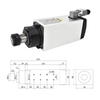 厂家直销 4KW ER25 方型风冷主轴（不带边） 220V/380V 高性能高精度CNC木工金属雕刻机高转速电机