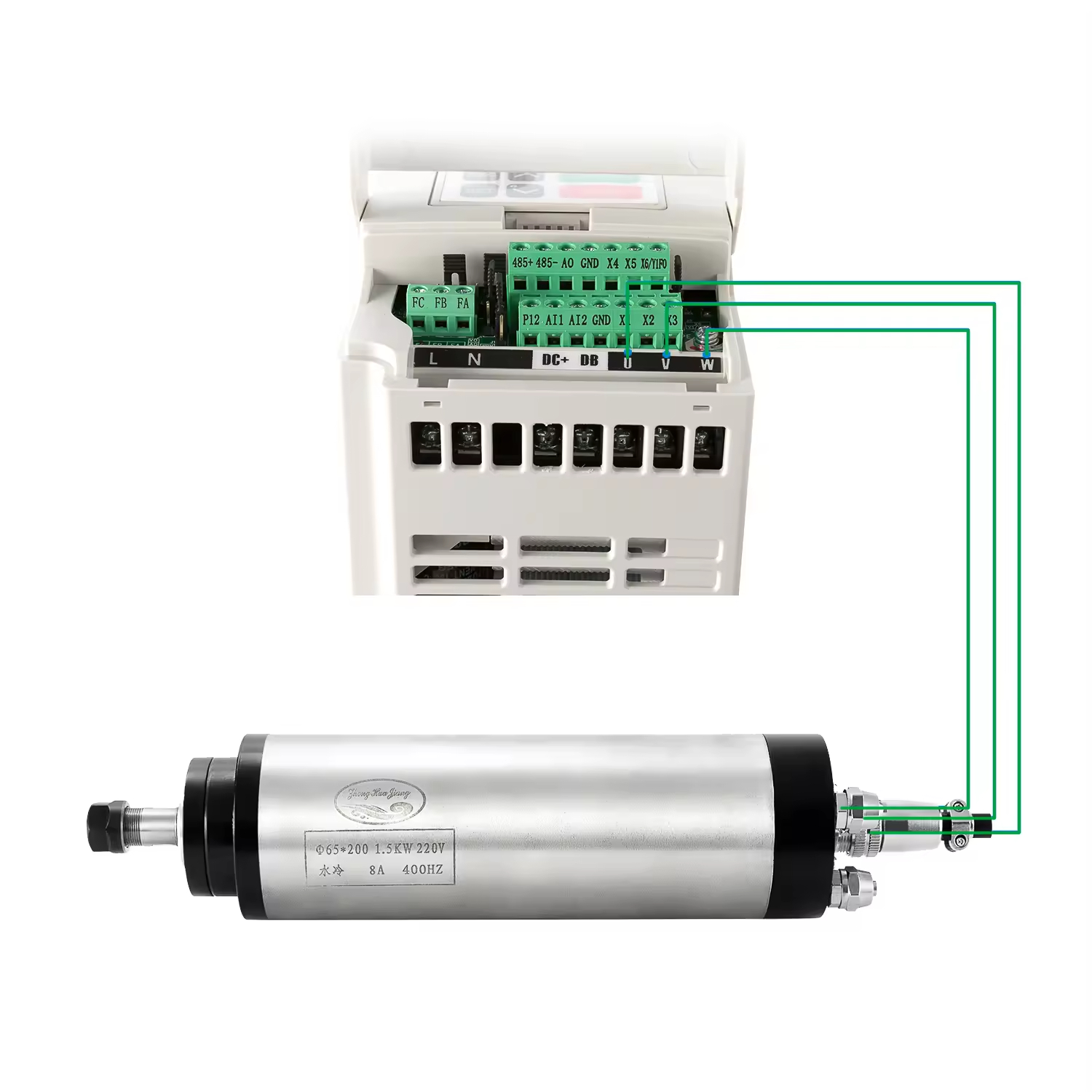 工业级H100系列 0.75KW 110V 单相高性能高频控制矢量变频器，雕刻机主轴通用控制