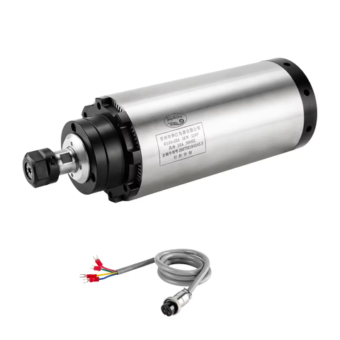 厂家直销 3KW ER20 100mm 风冷主轴110V/220V 高性能高精度CNC木工金属雕刻机高转速电机